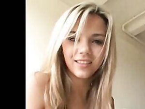 Cute amateur blonde rides on cock. Home XXX webcam tube